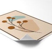Minimale Botanische Abstracte Natuur Esthetiek Poster (Hoek)