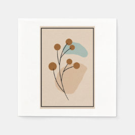 Minimale Botanische Abstracte Natuur Esthetiek Servet