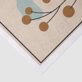 Minimale Botanische Abstracte Natuur Esthetiek Tissuepapier (Detail)