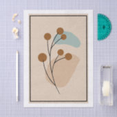 Minimale Botanische Abstracte Natuur Esthetiek Tissuepapier (Craft)