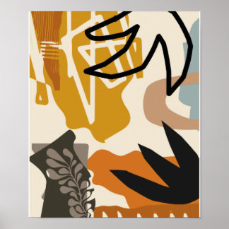 Minimale botanische abstracts #illustration poster