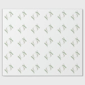 Minimale botanische aquarel krans vreugde cadeaupapier (Vlak)