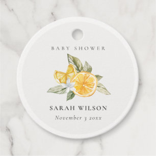 Minimale botanische Baby shower van Lemon Bedankjes Labels