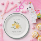 Minimale botanische Baby shower van Lemon Papieren Bordje (Feest)