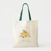 Minimale botanische Baby shower van Lemon Tote Bag (Voorkant)