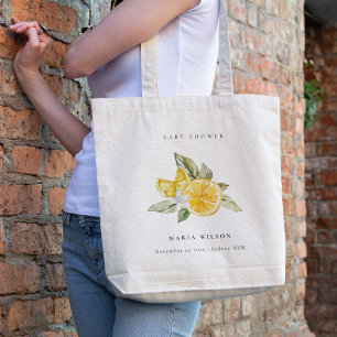 Minimale botanische Baby shower van Lemon Tote Bag