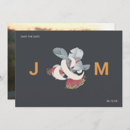 Minimale botanische bewaardatum met foto save the date