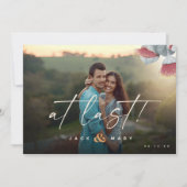 Minimale botanische bewaardatum met foto save the date (Voorkant)