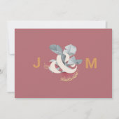 Minimale botanische bewaardatum met foto save the date (Achterkant)