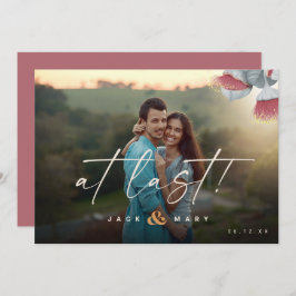 Minimale botanische bewaardatum met foto save the date