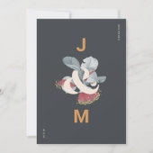 Minimale botanische bewaardatum met foto save the date (Voorkant)