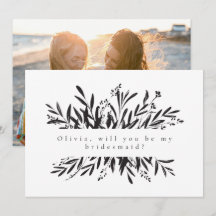 Minimale botanische bridesmaïde foto Foto