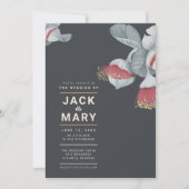Minimale botanische bruiloft kaart (Voorkant)