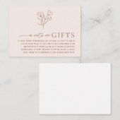 Minimale Botanische Bruiloft Wishing Well Kaart PE (Voorkant / Achterkant)