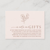 Minimale Botanische Bruiloft Wishing Well Kaart PE (Voorkant)