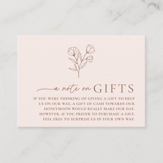 Minimale Botanische Bruiloft Wishing Well Kaart PE (Voorkant)