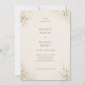 Minimale Botanische Elegantie Kaart (Voorkant)