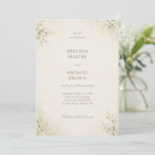 Minimale Botanische Elegantie Kaart (Staand voorkant)