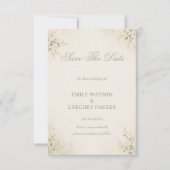 Minimale Botanische Elegantie Save The Date (Voorkant)
