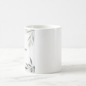 Minimale botanische frame mok met eigen naam (Center)