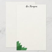 Minimale botanische hoek briefpapier (Voorkant / Achterkant)