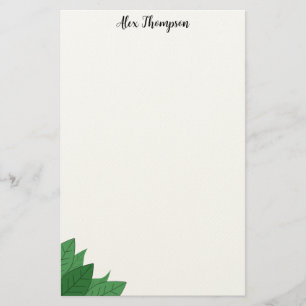 Minimale botanische hoek briefpapier