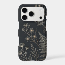 Minimale botanische iPhone 17 Pro slanke hoes