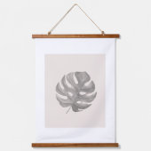 Minimale botanische kunst hangend wandkleed (Voorkant)
