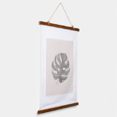 Minimale botanische kunst hangend wandkleed (Gebogen)