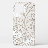 Minimale botanische kunst naadloos patroon. Tropis Case-Mate iPhone Case (Achterkant)