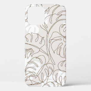 Minimale botanische kunst naadloos patroon. Tropis Case-Mate iPhone Case