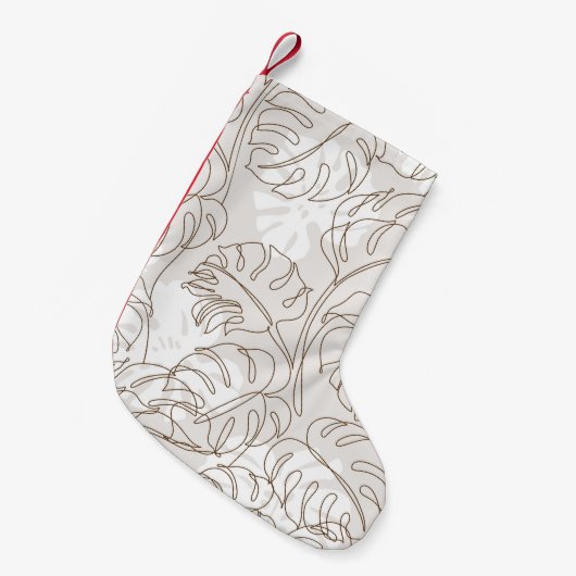 Minimale botanische kunst naadloos patroon. Tropis Kleine Kerstsok (Voorkant (Hangend))