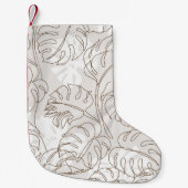 Minimale botanische kunst naadloos patroon. Tropis Kleine Kerstsok (Voorkant)