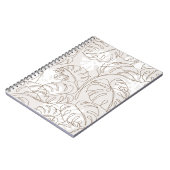 Minimale botanische kunst naadloos patroon. Tropis Notitieboek (Linkerzijde)