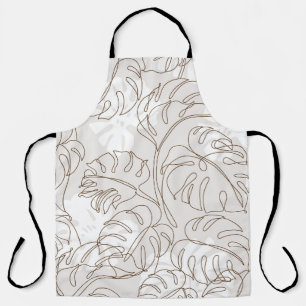 Minimale botanische kunst naadloos patroon. Tropis Schort