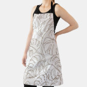 Minimale botanische kunst naadloos patroon. Tropis Schort (Insitu)