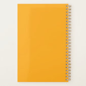 Minimale Botanische Kunst van het Plant in Gele Do Planner (Achterkant)