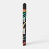 Minimale botanische kunstpalmbladeren met monogram iPhone 16 hoesje (Rechterkant)