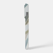 Minimale botanische lagen – kalme neutrale abstrac iPhone hoesje (Linkerkant)