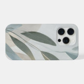 Minimale botanische lagen – kalme neutrale abstrac iPhone hoesje (Achterkant horizontaal)