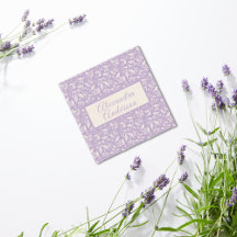 Minimale botanische lavendelbladeren patroonscript