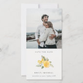 Minimale botanische Lemon foto bespaart de Kaart D (Voorkant)