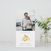 Minimale botanische Lemon foto bespaart de Kaart D (Staand voorkant)