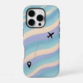 "Minimale botanische lijnkunst telefoonhoes iPhone 16 Pro Hoesje