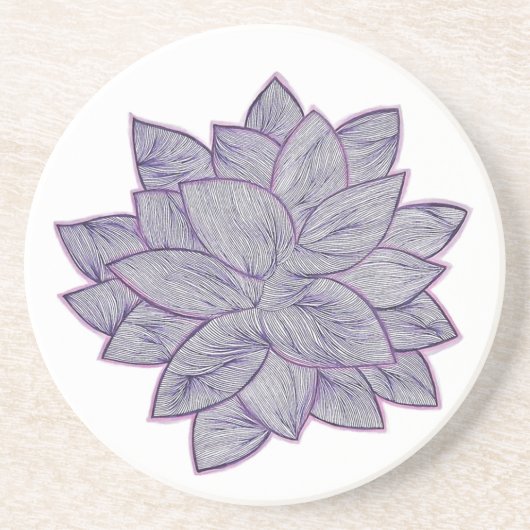 Minimale botanische onderzetter – met de hand gete (Voorkant)
