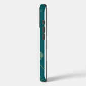 Minimale botanische pastelgroene telefoonhoes met Case-Mate iPhone case (Achterkant / Links)