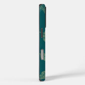 Minimale botanische pastelgroene telefoonhoes met Case-Mate iPhone case (Achterkant / Rechts)