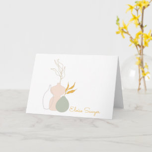 Minimale botanische Planten in pasta op maat Kaart