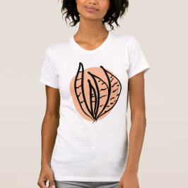 Minimale Botanische Slangenplant Boho Kunst T-shirt