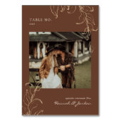 Minimale botanische terracotta | Kaart tabelnummer (Achterkant)